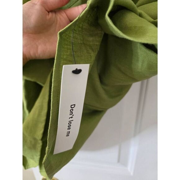 Reformation Kerrigan Linen Dress in Avocado Green Sz 8 NWT $218 - Picture 7 of 11